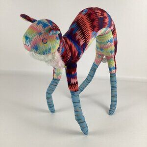 Meow Wolf Bearret 14" Plush Poseable Stuffed Animal Toy Multicolor Souvenir